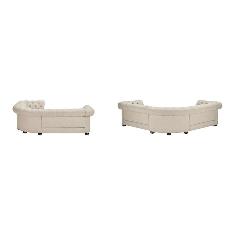 Canapé d'angle Chesterfield 5 places Gdansk