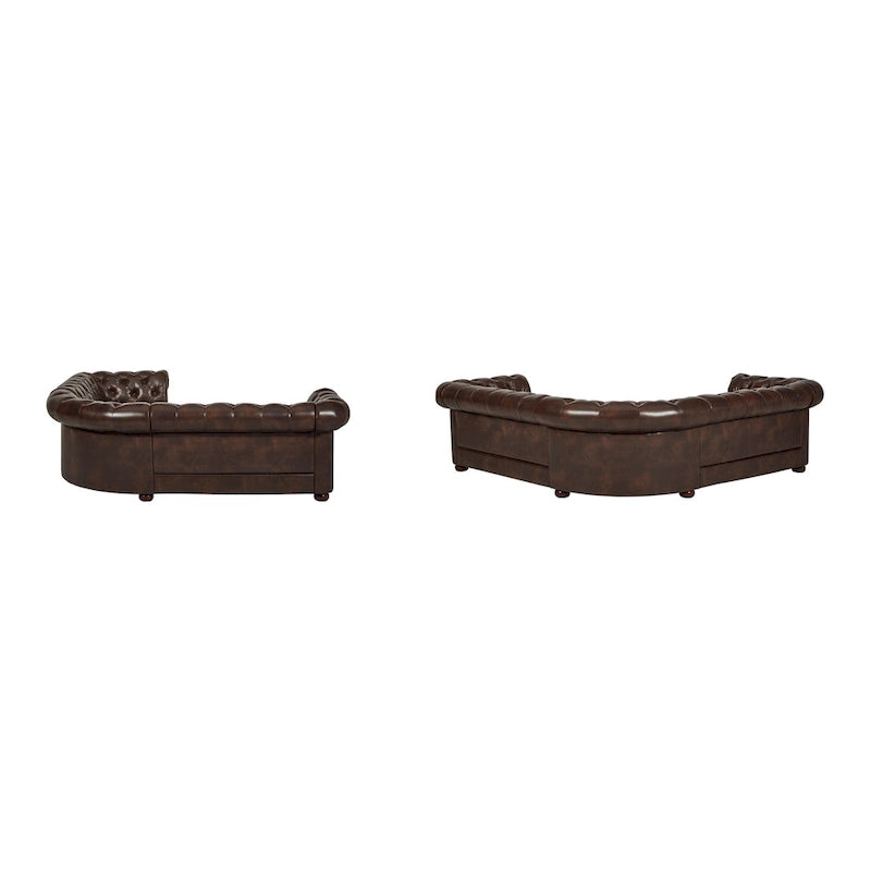 Canapé d'angle Chesterfield 5 places Gdansk