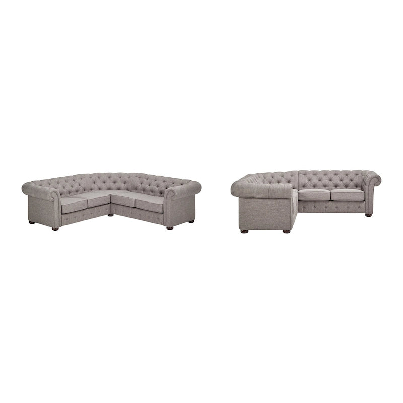 Canapé d'angle Chesterfield 5 places Gdansk