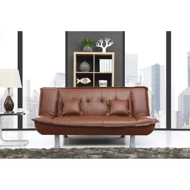 Lionel Faux Leather Sofa Bed