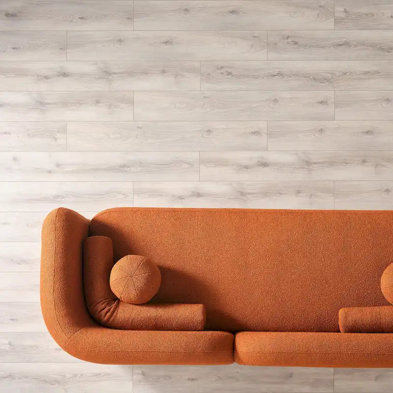 Divano curvo Milet Luxury Modern in tessuto Bouclé