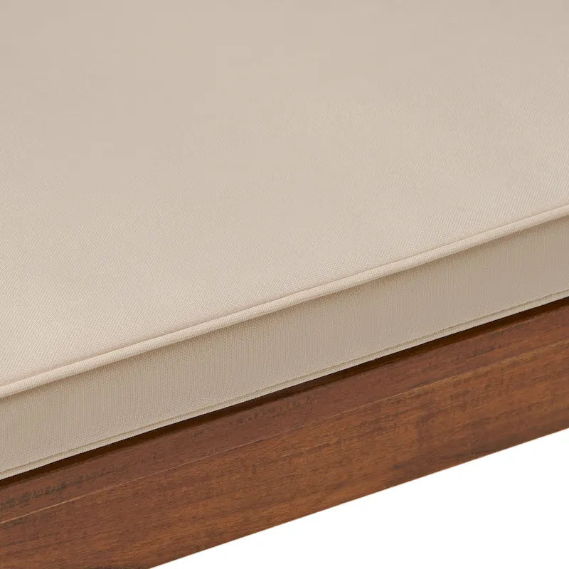 Banc Nelson rustique en bois d'acacia avec coussin par Christopher Knight Home