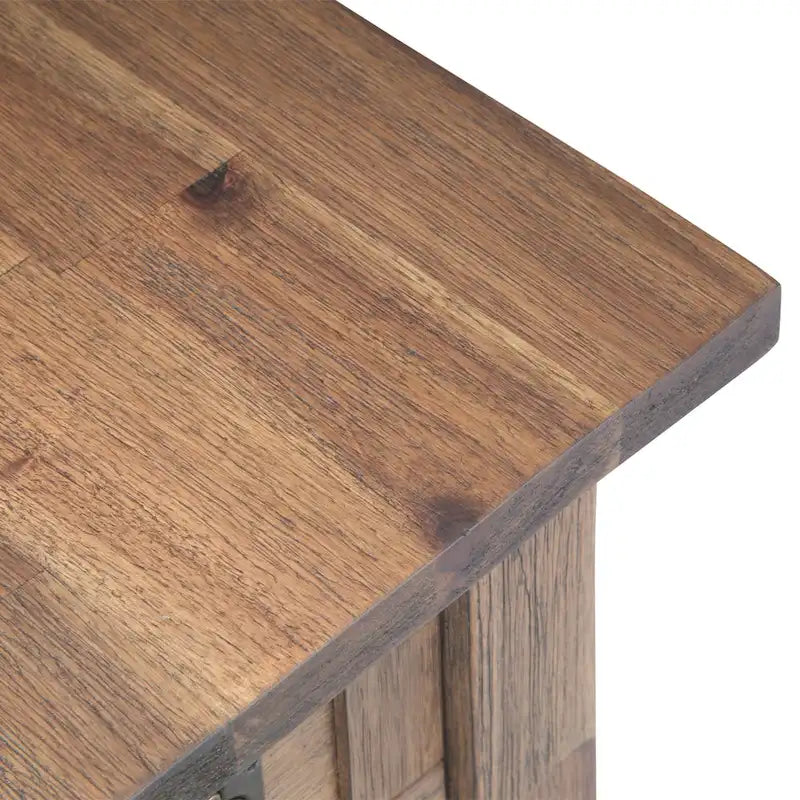 WYNDENHALL Garret Table d'appoint rectangulaire rustique étroite en BOIS D'ACACIA MASSIF de 14 pouces de large - 14 L x 24 P x 20 H