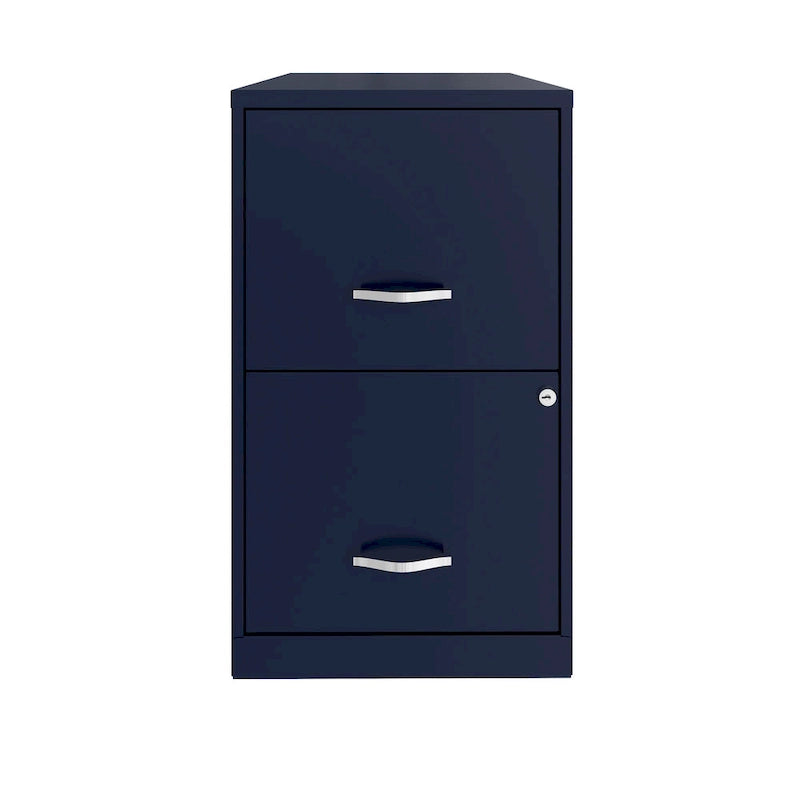 Classeur métallique à 2 tiroirs Space Solutions de 45,7 cm, Marine