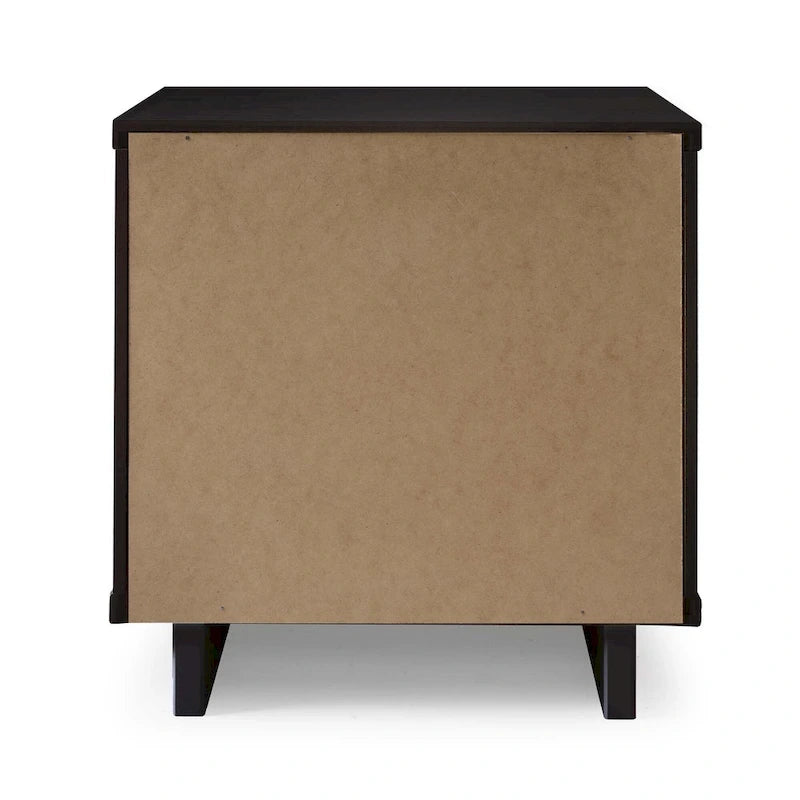 Ensemble commode et table de chevet standard Manhattan Comfort 2 pièces Granville en bois massif moderne