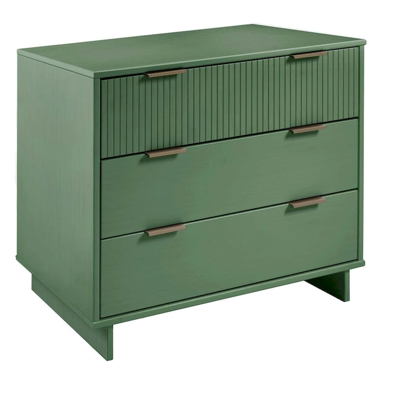 Ensemble commode et table de chevet standard Manhattan Comfort 2 pièces Granville en bois massif moderne