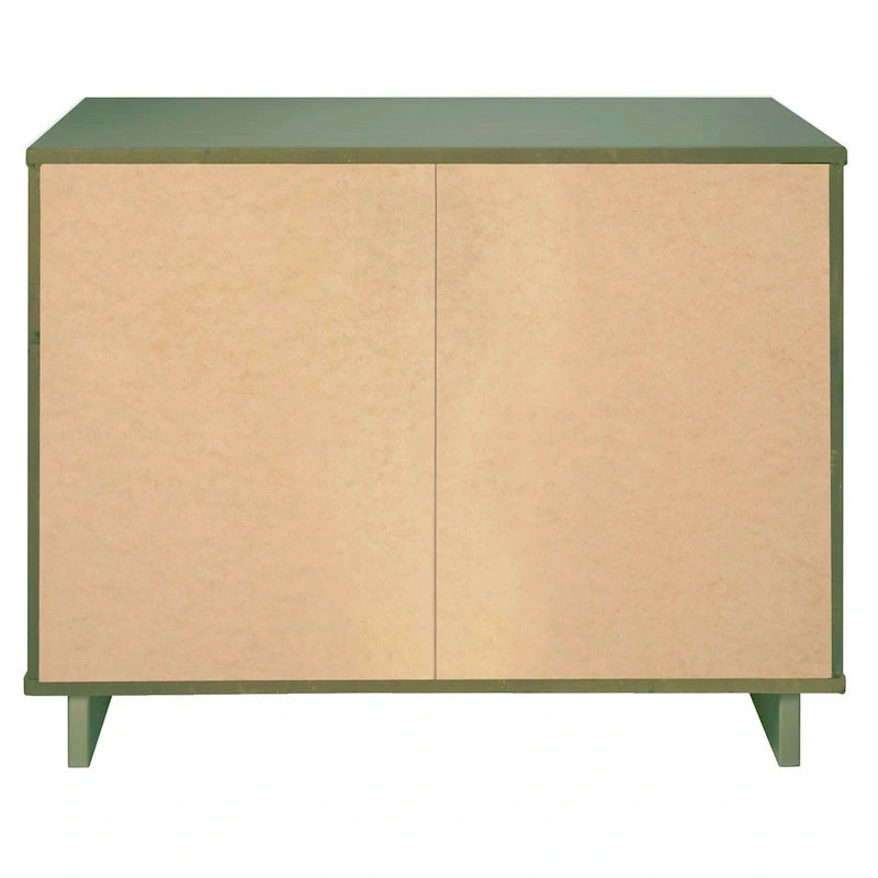 Ensemble commode et table de chevet standard Manhattan Comfort 2 pièces Granville en bois massif moderne