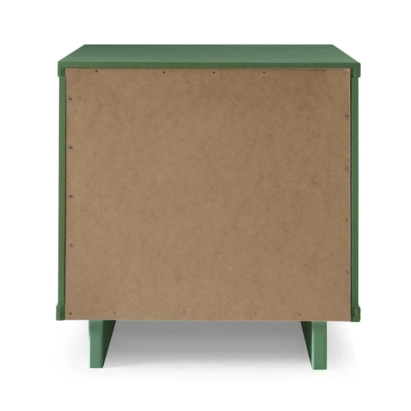 Ensemble commode et table de chevet standard Manhattan Comfort 2 pièces Granville en bois massif moderne
