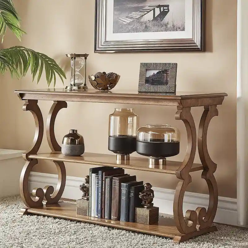 Mobile TV Scroll in Legno Lorraine con Tavolo Divano di iNSPIRE Q Classic